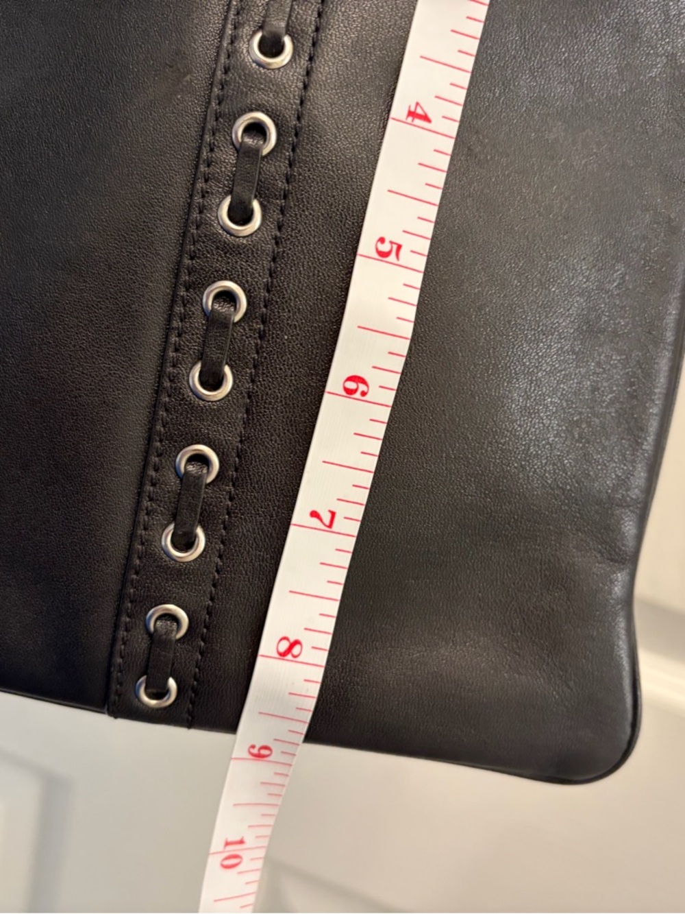 Coach Black Leather Crossbody Bag Zip Top Adjustable Strap - Picture 6 of 12